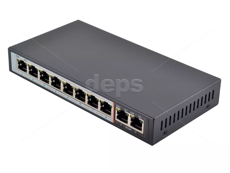 POE Watchdog коммутатор FoxGate S6008-G2-AI POE (120W) [8 x FE POE + 2 x GE RJ-45]