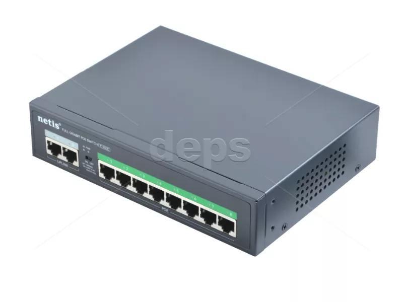 POE Watchdog коммутатор Netis P110GC [GE POE: 8, GE UL: 2xRJ-45]