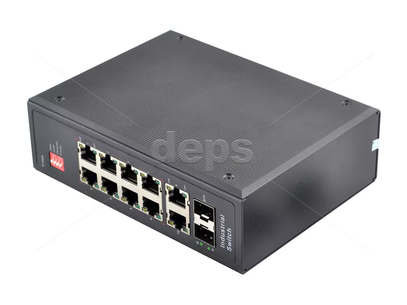 POE Watchdog комутатор FoxGate S6008-G2S2-I-AI POE (8 x FE PoE + GE: RJ-45 x 2 + SFP x 2)