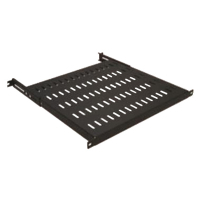 Полка 19" Mirsan 1U глуб. 525мм, регулируемая 525-710, RAL 9005 (MR.SBR80.01_YK)