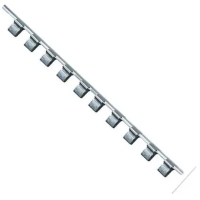 Полка для инструмента Toptul держатель для торцевых головок 1/2"*260*12шт (BKAC1612)