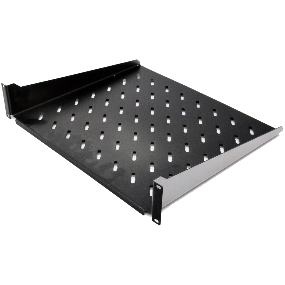 Полка консольная черная 19" 2U 400мм