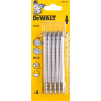 Полотно DeWALT для электролобзика, по древесине, фигурный, L=116, WL=87, 3 мм, 5 шт (DT2052)