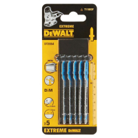 Полотно DeWALT для сабельных пил, по металлу, фигурный, L=82, WL=55, 1.5 мм, 5 шт (DT2054)