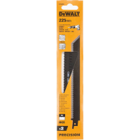 Полотно DeWALT для спец. материалов, точный рез, 225 мм, шаг 6 TPI, 2 шт (DT2450)