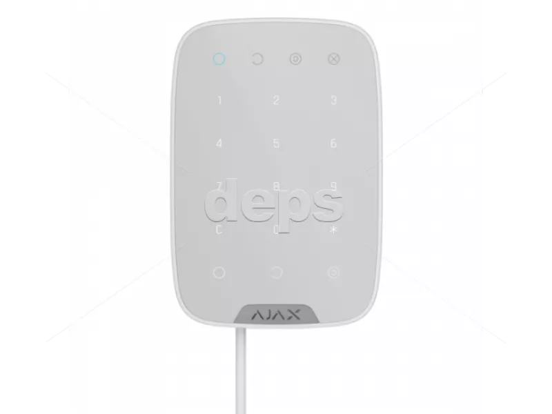Проводная сенсорная клавиатура Ajax KeyPad Fibra (white)