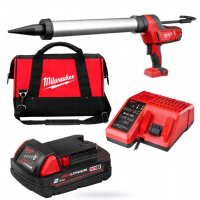 Пистолет для герметика Milwaukee C18 PCG/600A-201В, 600мл, 2Ah, сумка (4933441305)