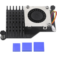 Радиатор охлаждения для Микро ПК Kuongshun с вентилятором для Raspberry Pi 5 (RA800)