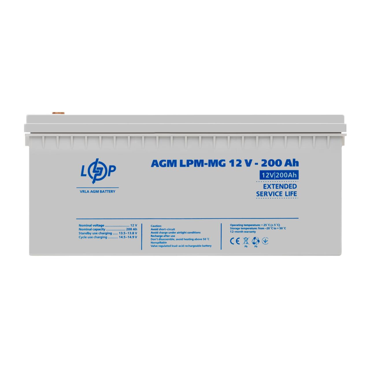 Распродажа Аккумулятор мультигелевый LPM-MG 12V - 200 Ah