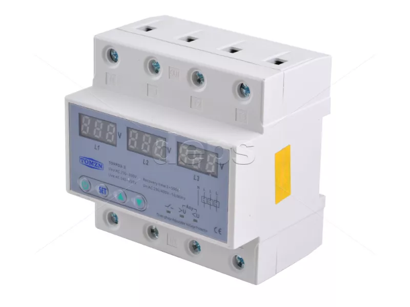 Реле напряжения и тока TOMZN TOVPD3II-63A (400V)