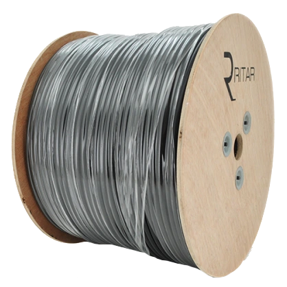 RITAR B305-RG59CU + 2x0.5mm CU, 0,81 мм.CU, 64x0.12m CCA