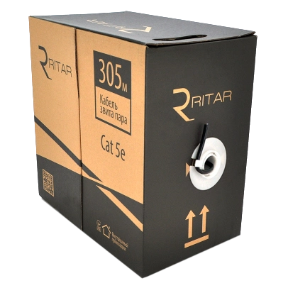 Ritar зовнішній КНП UTP (4*2*0.51) 4p 24 AWG (305м) ПВХ + ПЕ