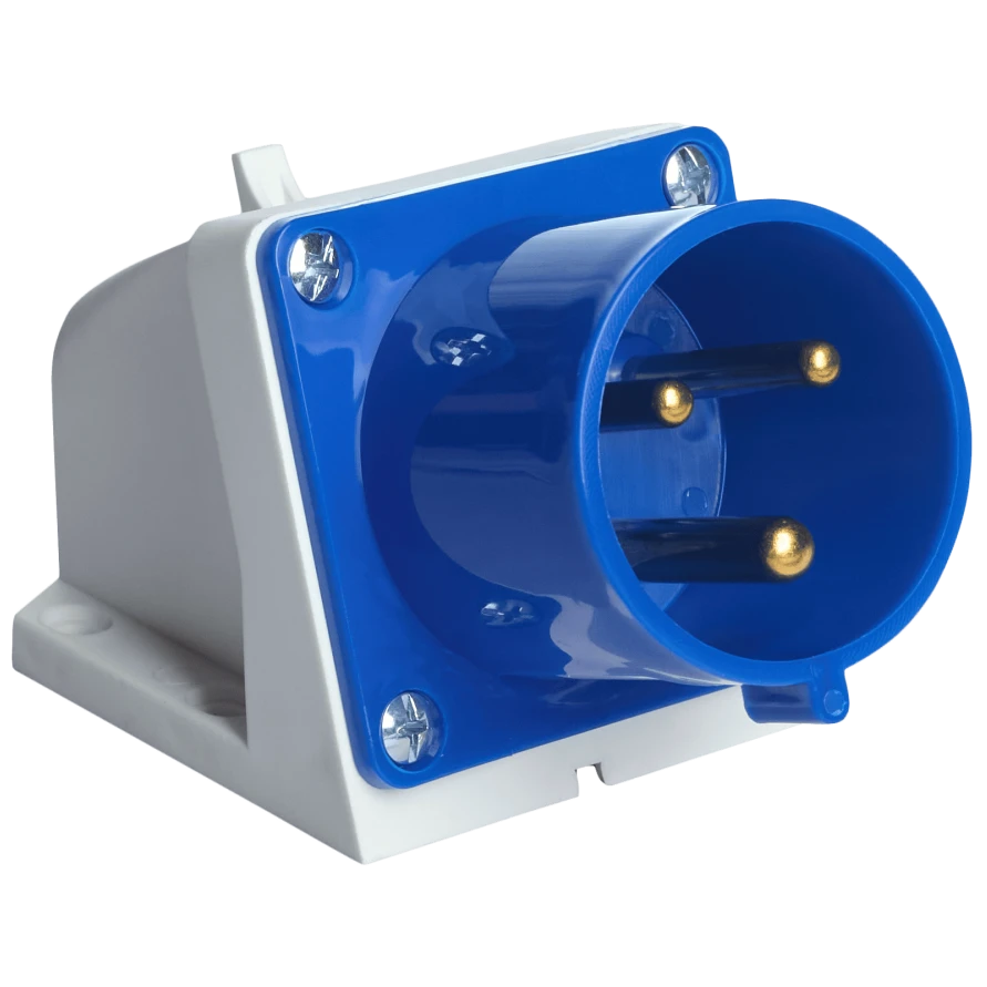 Розетка стационарная настенная UEA 523 32А 220В 2Р+Е IP44