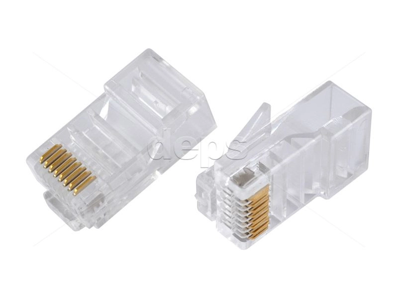 Роз'єм Cor-X RJ-45 8P8C Роз'єм RJ45 crimp plug CAT5E 8P8C STP, 100шт=1пач