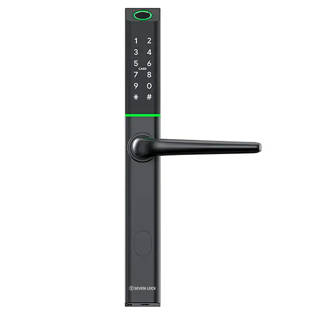 Розумний дверний біометричний замок SEVEN LOCK SL-7763BF black