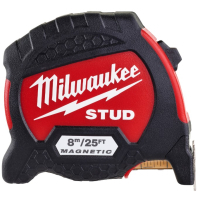 Рулетка Milwaukee STUD GEN II 8M(25а)/33мм, футовая (4932471629)