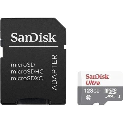 SANDISK Ultra microSDXC 128GB + SD Adapter Class 10 UHS-I