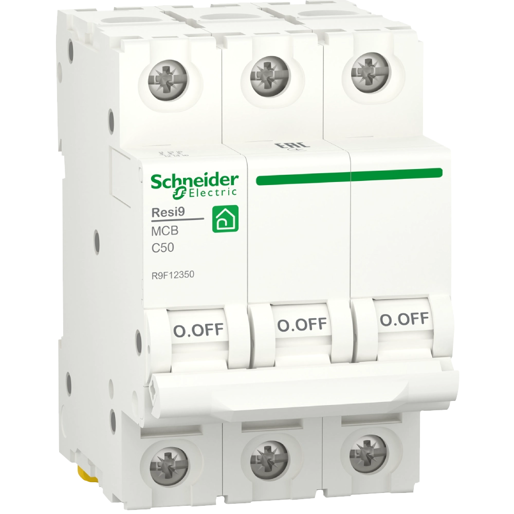 Schneider Electric RESI9 50A, 3P, крива С, 6кА