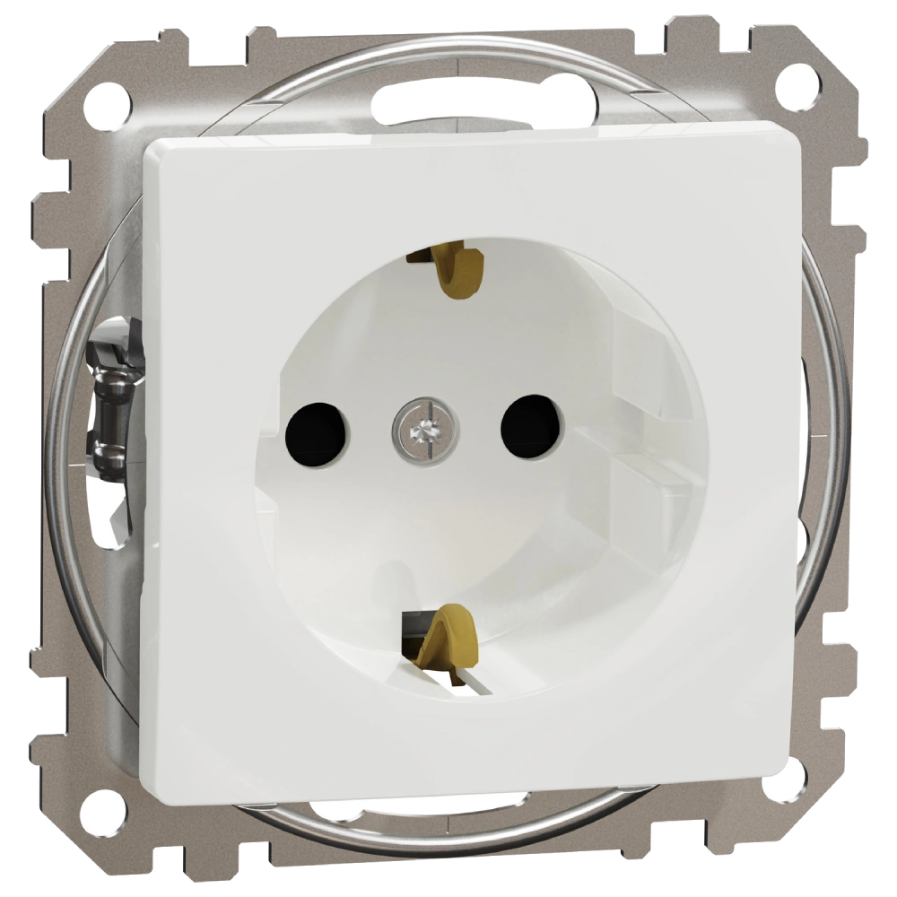 Schneider Electric Sedna Design & Elements SDD111022 з заземлення та шторками
