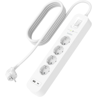 Сетевой фильтр питания Belkin 4хТипF, 16А, USB-A/USB-C 18Вт, 2м (SRB001VF2M-V2)