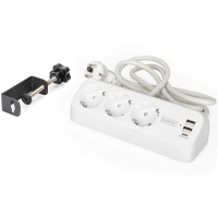 Сетевой фильтр питания Digitus 3 розетки, 2xUSB-A, 1xUSB-C,1.5м, White (DA-70626)