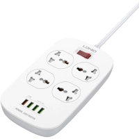 Сетевой фильтр питания LDNIO SC4407Q 4роз. 4USB 2м (SC4407Q)