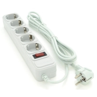 Сетевой фильтр питания Maxxter MSP5-G-15G, 5 роз, 4.5 м, Gray (MSP5-G-15G)