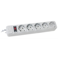 Сетевой фильтр питания Maxxter SPM5-G-6G 1.8м, 5 розеток (SPM5-G-6G)