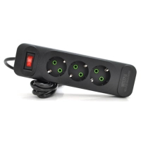 Сетевой фильтр питания Meilepai F23, 3 роз EU Black (F23-Black)