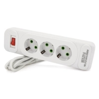 Сетевой фильтр питания Meilepai F23, 3 роз EU White (F23-White)