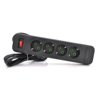 Сетевой фильтр питания Meilepai F24, 4 роз EU Black (F24-Black)