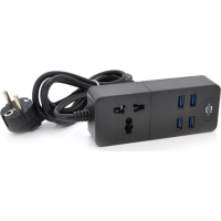 Сетевой фильтр питания Voltronic TВ-Т05, 1роз, 4*USB Black (ТВ-Т06-Black)