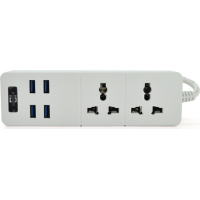 Сетевой фильтр питания Voltronic TВ-Т07, 2роз, 4*USB White (ТВ-Т07-White)