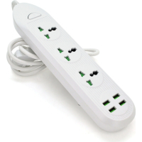 Сетевой фильтр питания Voltronic TВ-Т16mini, 3роз, 4*USB White (ТВ-Т16mini-White)