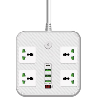 Сетевой фильтр питания Voltronic TВ-Т90, 4роз, 3*USB White (ТВ-Т90-White)