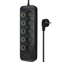 Сетевой фильтр питания XoKo XK-SP-5-2-1-BK