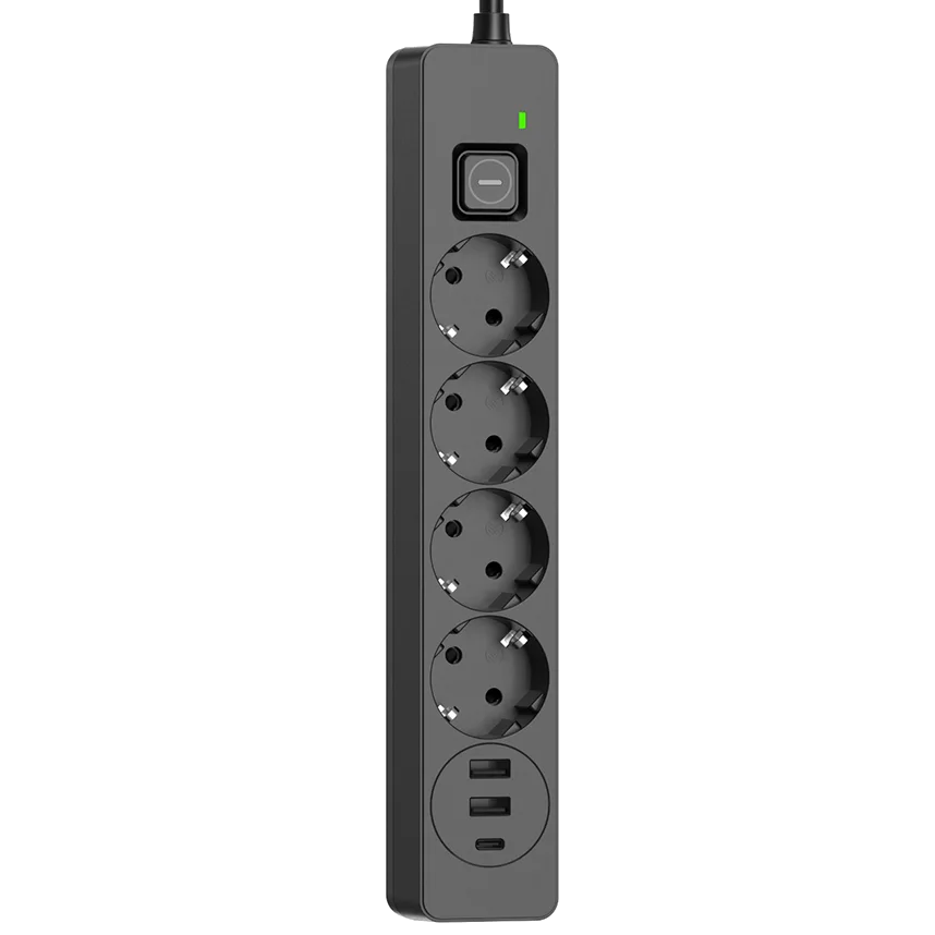Сетевой фильтр СolorWay CW-CHE432PDB 4 розетки/3USB