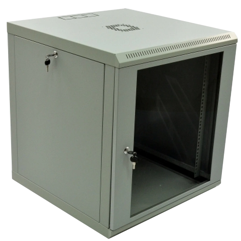 Шафа акрилове скло сірий 12U, 600х600х640