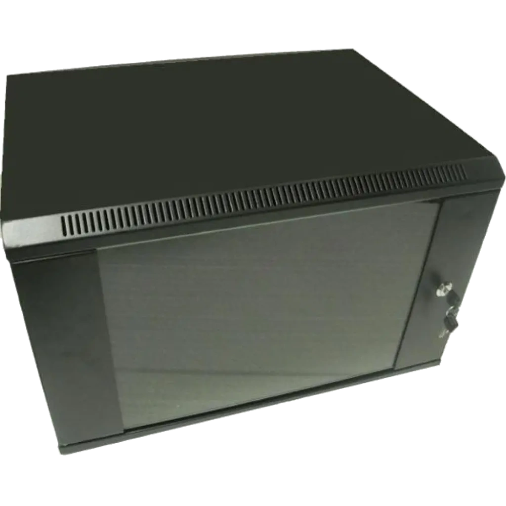 Шафа комутаційна настінна 9U 600x600 розбірна Hypernet WMNC66-9U-FLAT-AC-BLACK