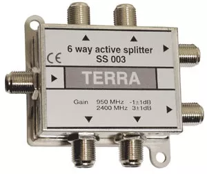 Шестиканальний активний дільник сигналу Terra SS003