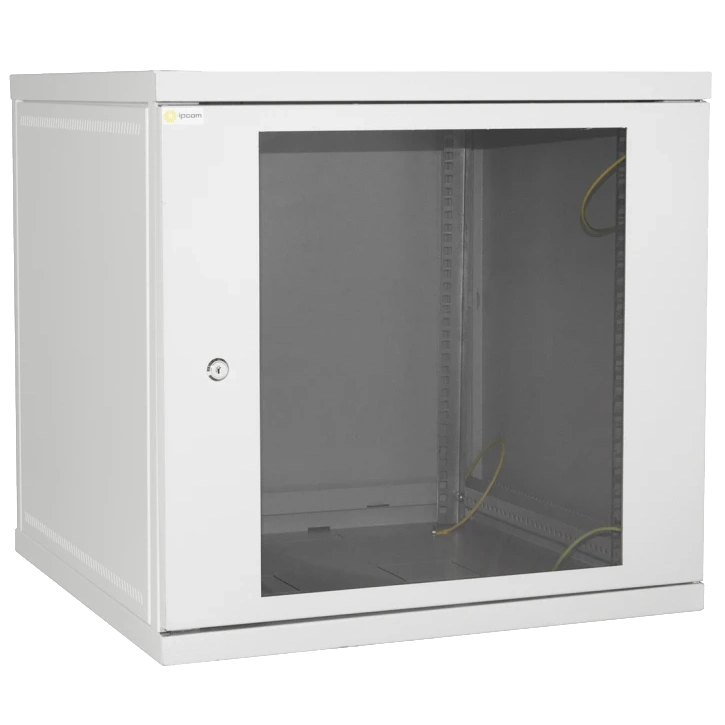 Шкаф настенный 19" IPCOM СН-12U-06-06-ДС-1-7035