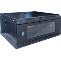 Шкаф настенный GEAR 4U 19'' 600x600x280 мм, black (GWMSN-4U-600-600)
