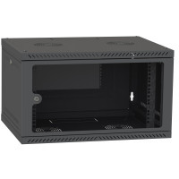 Шкаф настенный Ipcom 6U, 600*600, RAL9005 (СН-6U-060х060-ДС-9005)