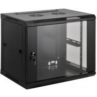 Шкаф настенный Kingda 18U 19" 600x600 RAL9004 (KD-007-6618)