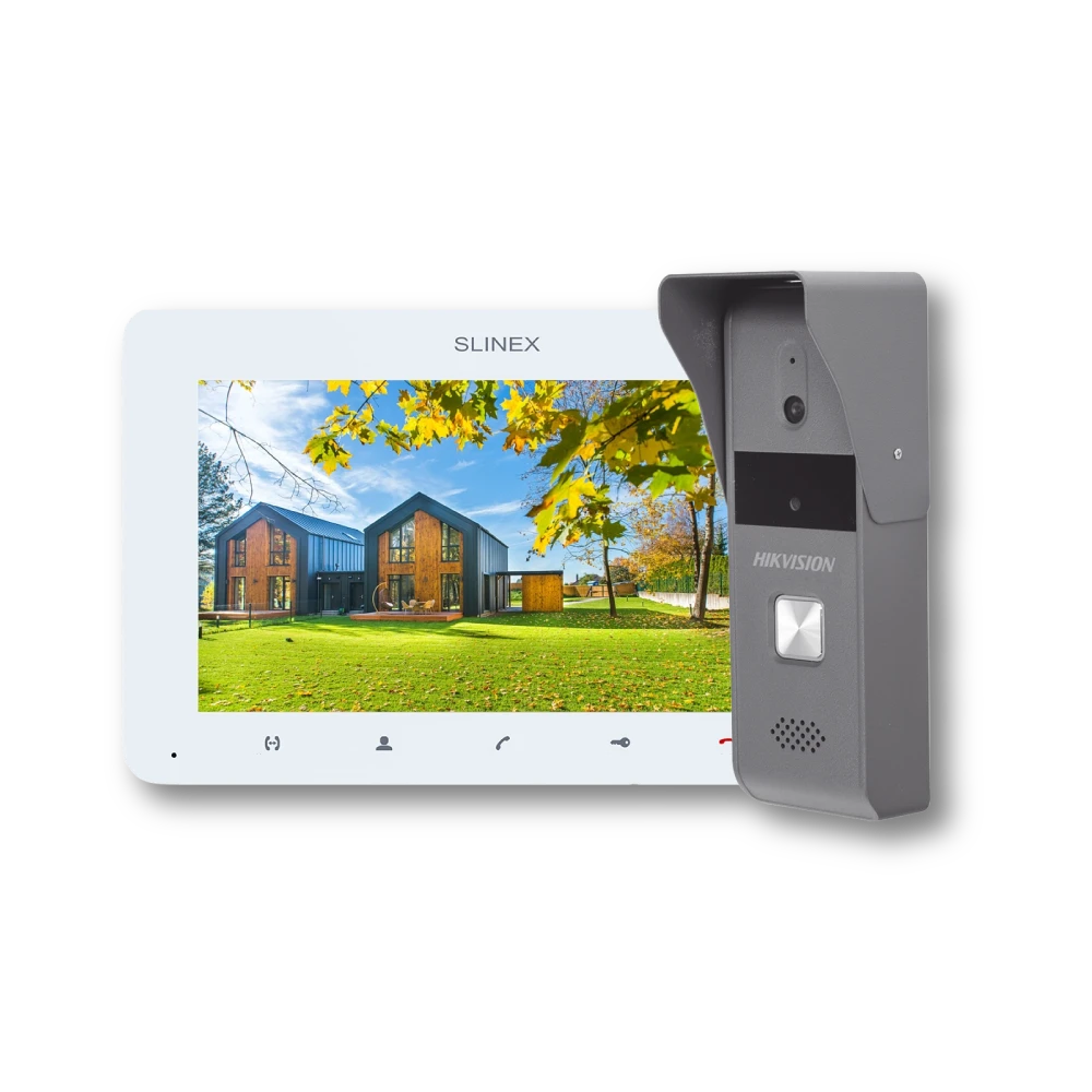Slinex SM-07 white + Hikvision DS-KB2421-IM