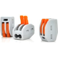 Соединитель кабеля 2-pin аналог WAGO K222-412, 50штпак Voltronic (WAGO222-412/50)