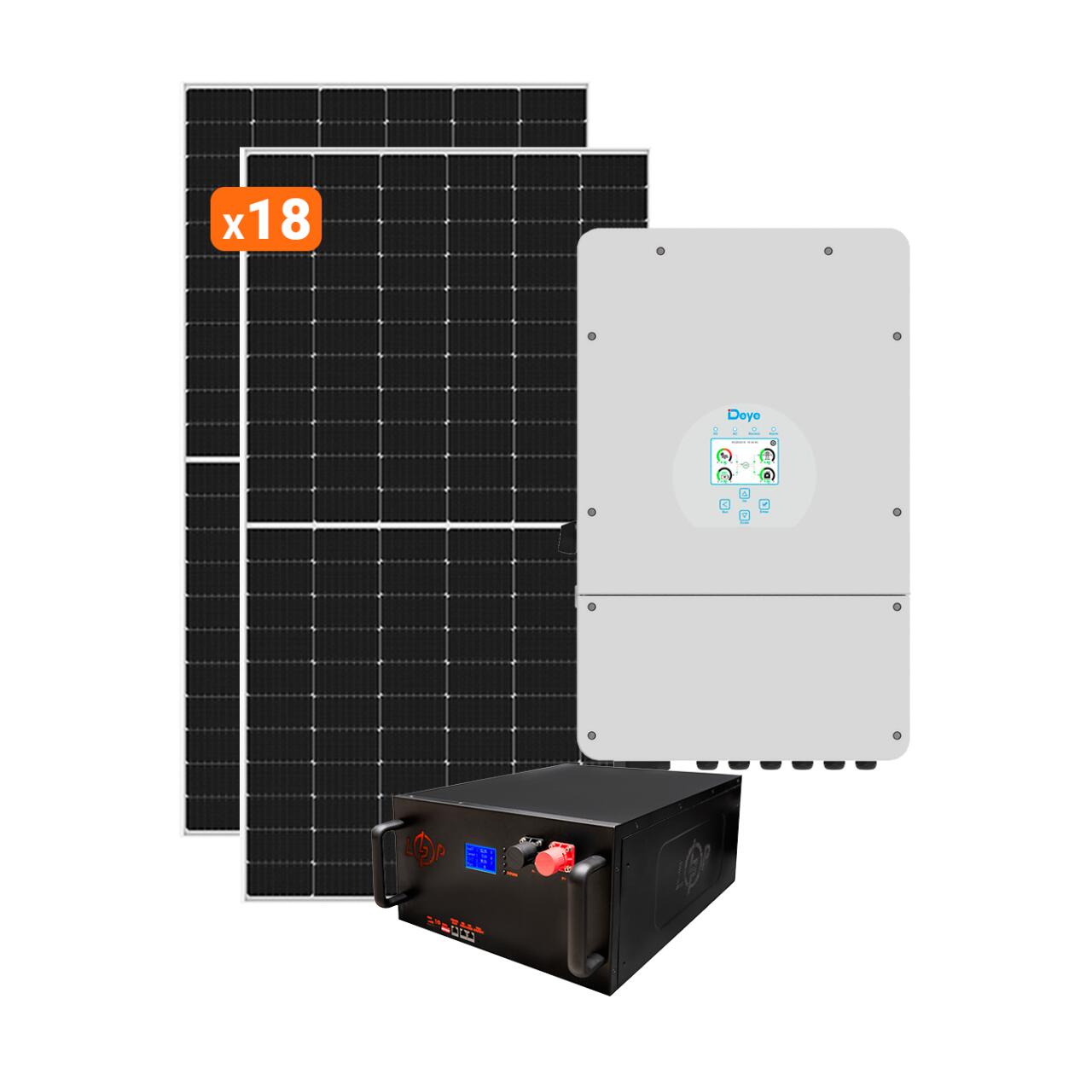 Солнечная электростанция (СЭС) Премиум Deye 10kW АКБ 10kWh LiFePO4 195 Ah