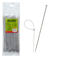 Стяжка Alloid 2.5х200мм, пластик, 100шт./уп., сірий (PC-25200G)