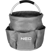 Сумка для інструмента Neo Tools садова, 28x28x27см, до 15кг, 6 кишень, оксфорд 190г/м², сірий (15-963)