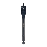 Сверло DeWALT по дереву перовое EXTREME IMPACT 1/4 дюйма, d=25 мм, L общ.= 152 мм, 1 шт. (DT4771)